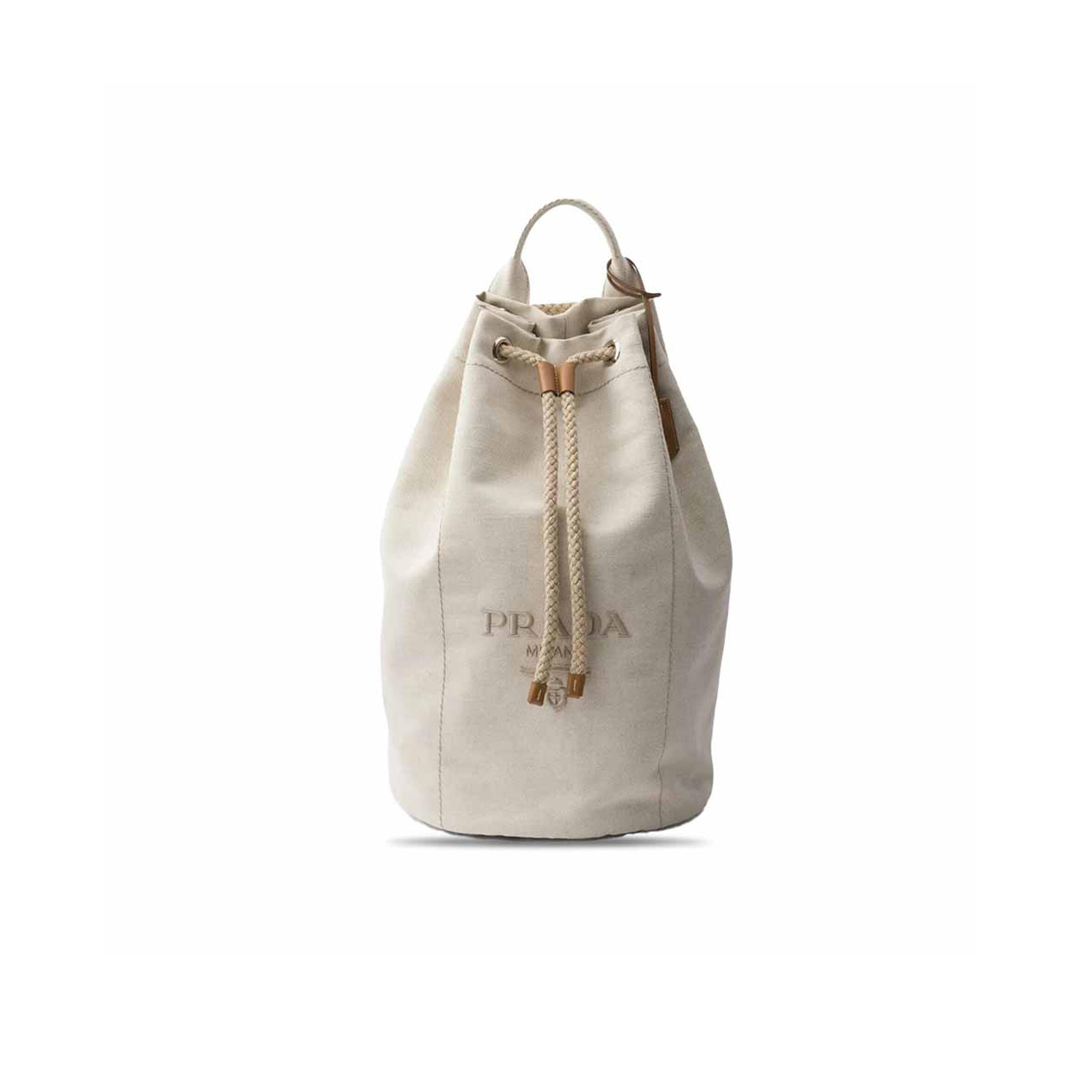 Pra*a canvas drawstring duffle bag 2vy011 (55*34*34cm)